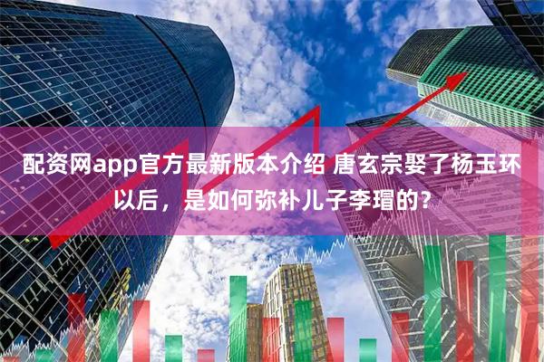 配资网app官方最新版本介绍 唐玄宗娶了杨玉环以后，是如何弥补儿子李瑁的？
